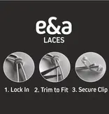 Elastische veters reflecterend 130cm met stopper - violet