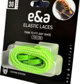 Elastische veters reflecterend 130cm met stopper - groen