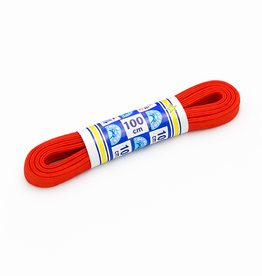 100cm elastische veters plat -  rood