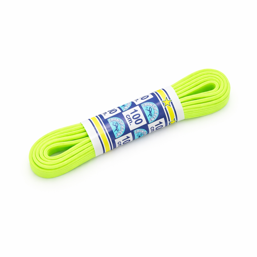 ShoeSupply.eu Elastische platte veters 75cm - fluor geel