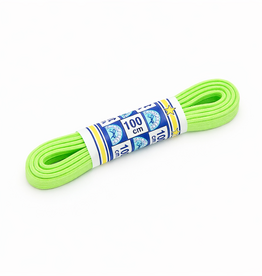 75cm elastische veters plat - fluor groen