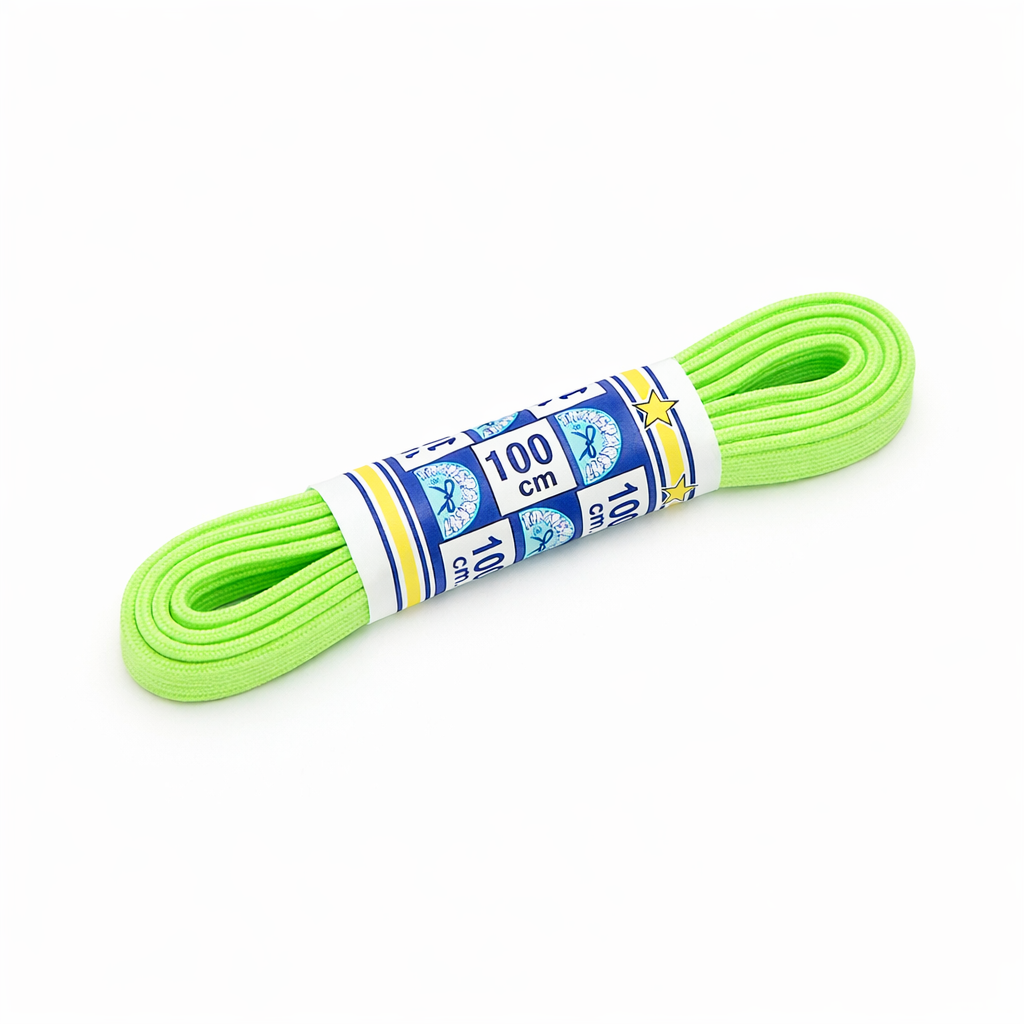 ShoeSupply.eu Elastische platte veters 75cm - fluor groen