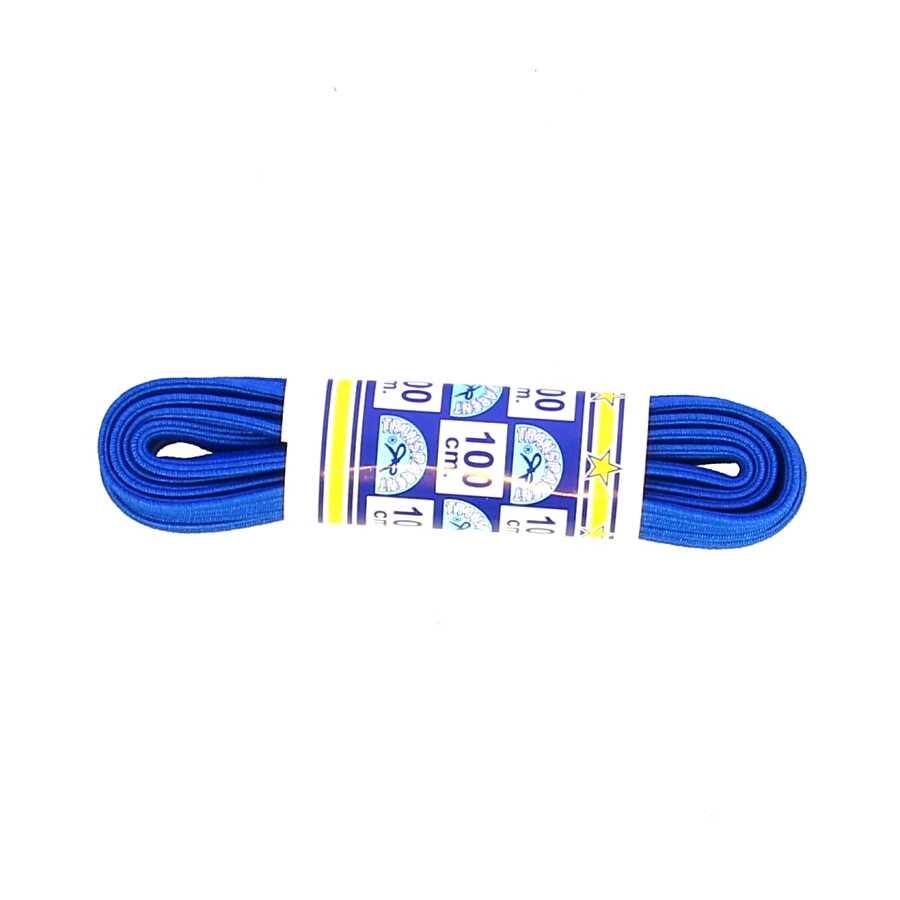 Elastische platte veters 75cm - royal blauw