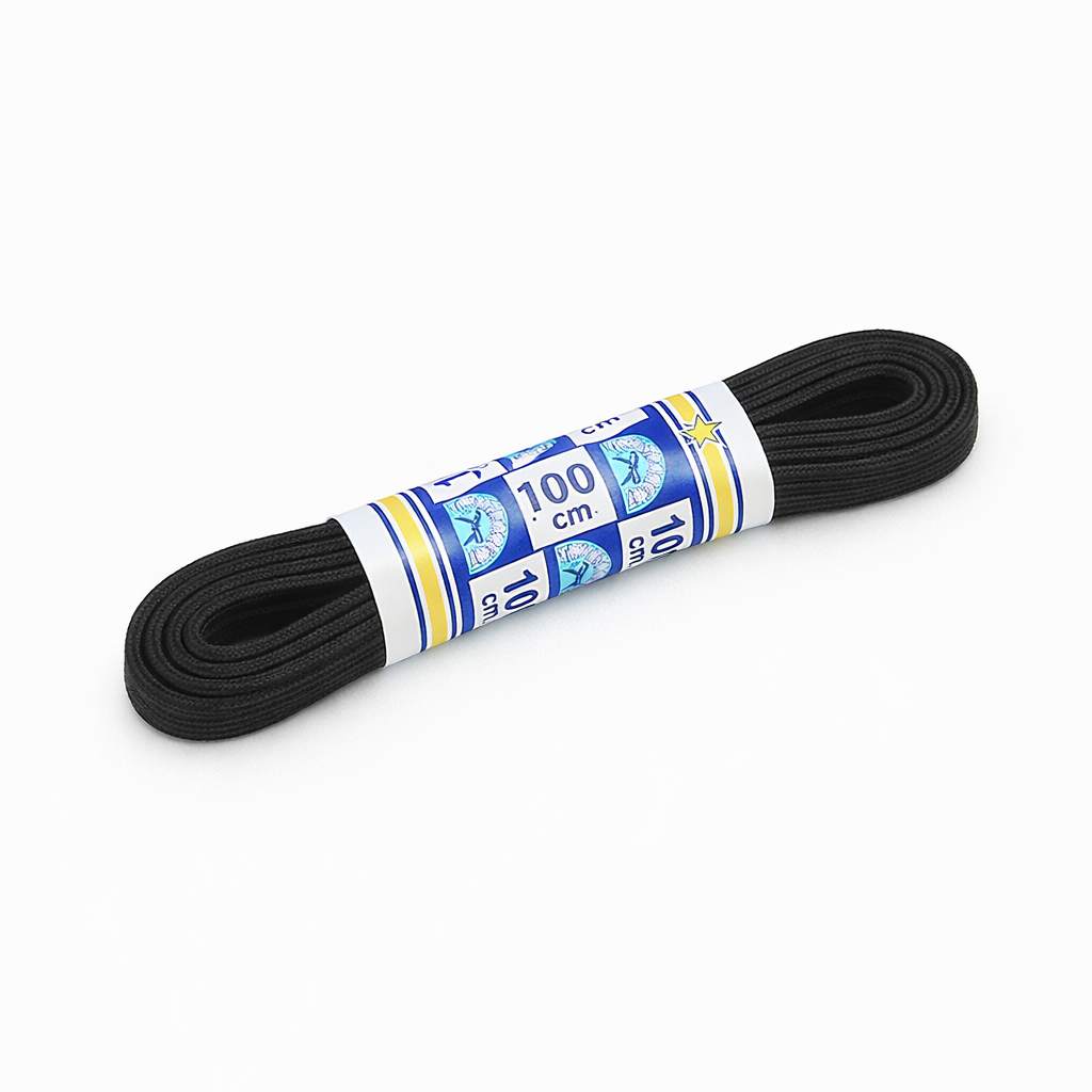 ShoeSupply.eu Elastische platte veters 75cm - zwart