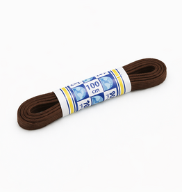 100cm elastische veters plat - donkerbruin