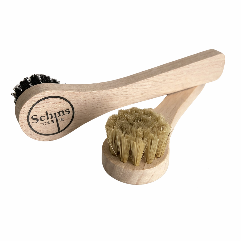 SL LINE Schoenborstel set – complete borstelset met paardenhaar en suèdeborstel