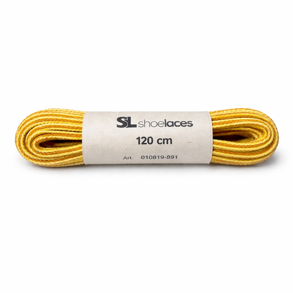 SL LINE Bicolore vierkante veters 120cm gewaxte katoen