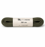 SL LINE Olijf vierkante veters 120cm gewaxte katoen
