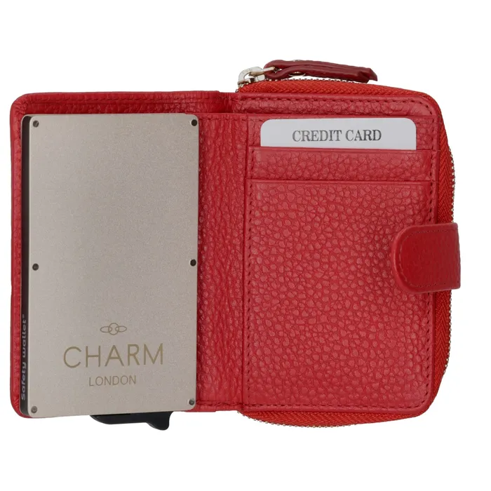 Charm London Charm London Washington pasjeshouder leer RFID