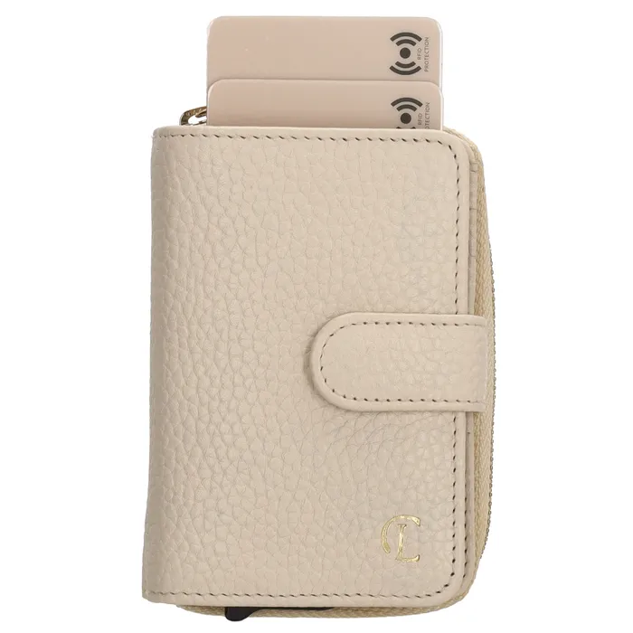 Charm London Charm London Washington pasjeshouder leer RFID - creme