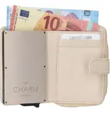 Charm London Charm London Washington pasjeshouder leer RFID - creme