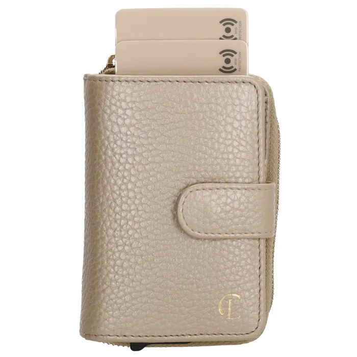 Charm London Charm London Washington pasjeshouder leer RFID - champagne
