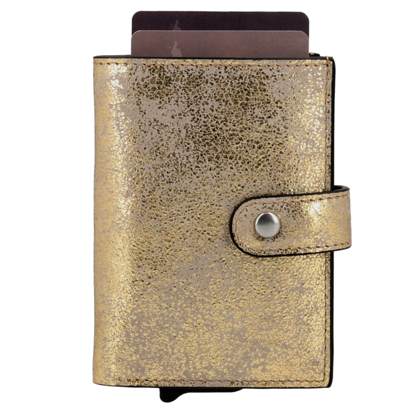 Charm London Charm London South Hill safety wallet leer RFID - goud