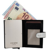 Charm London Charm London South Hill safety wallet leer RFID - zilver