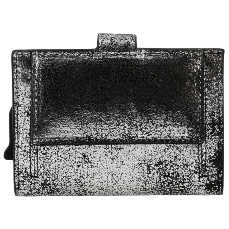 Charm London Charm London South Hill safety wallet leer RFID - zwart/zilver