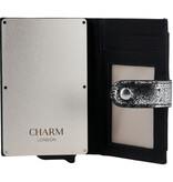 Charm London Charm London South Hill safety wallet leer RFID - zwart/zilver