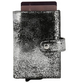Charm London Charm London South Hill safety wallet leer RFID - zwart/zilver