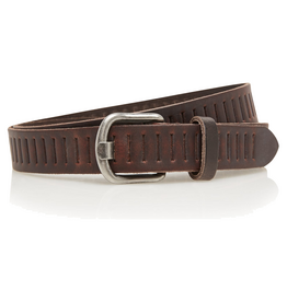 Timbelt Timbelt sleuven riem 3cm - bruin