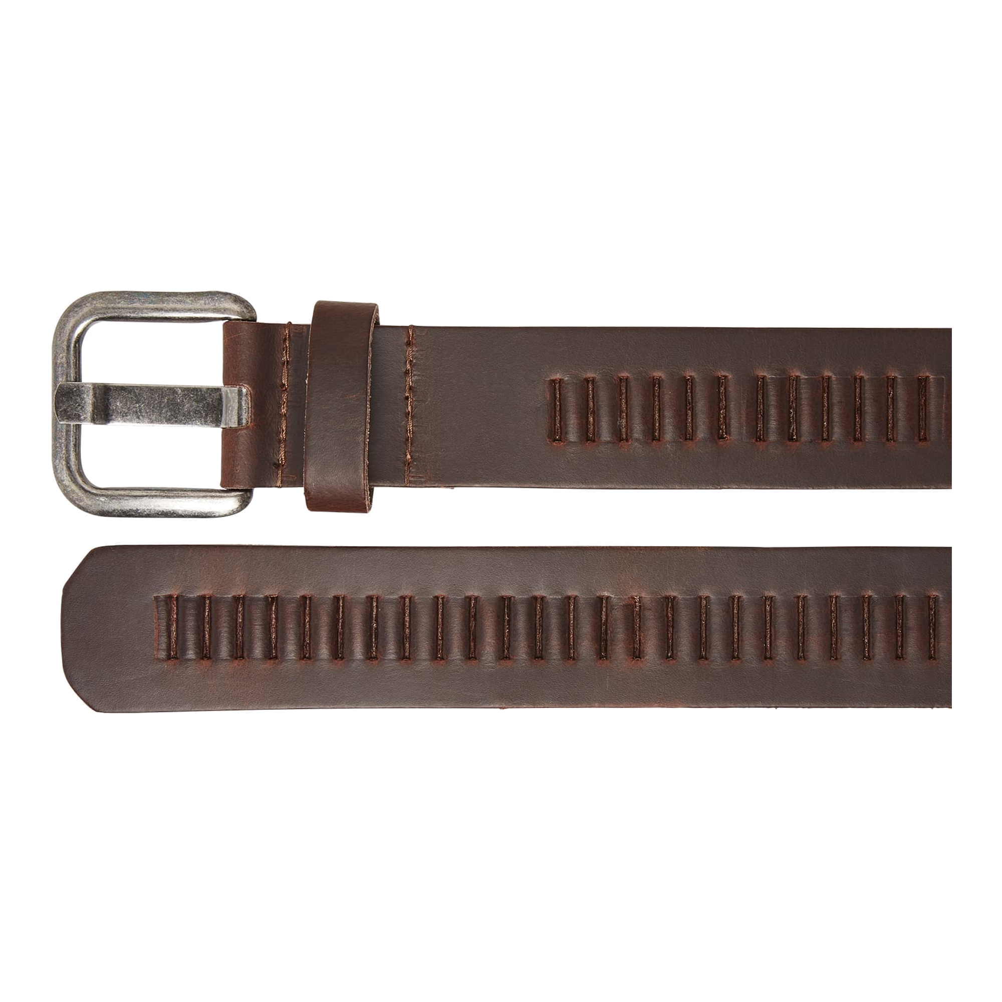 Timbelt Timbelt leren riem 4 cm – verstelbaar zonder gaatjes - bruin