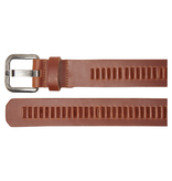 Timbelt Timbelt leren riem 4 cm – verstelbaar zonder gaatjes - cognac