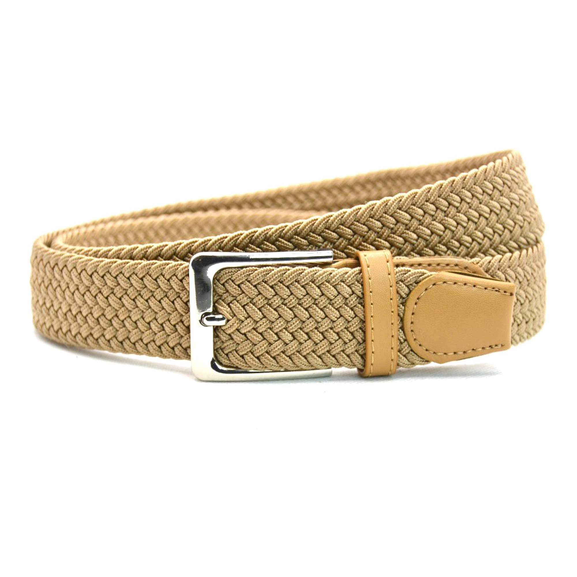 Timbelt Timbelt elastische riem zwart 35 mm – perfect verstelbaar - beige