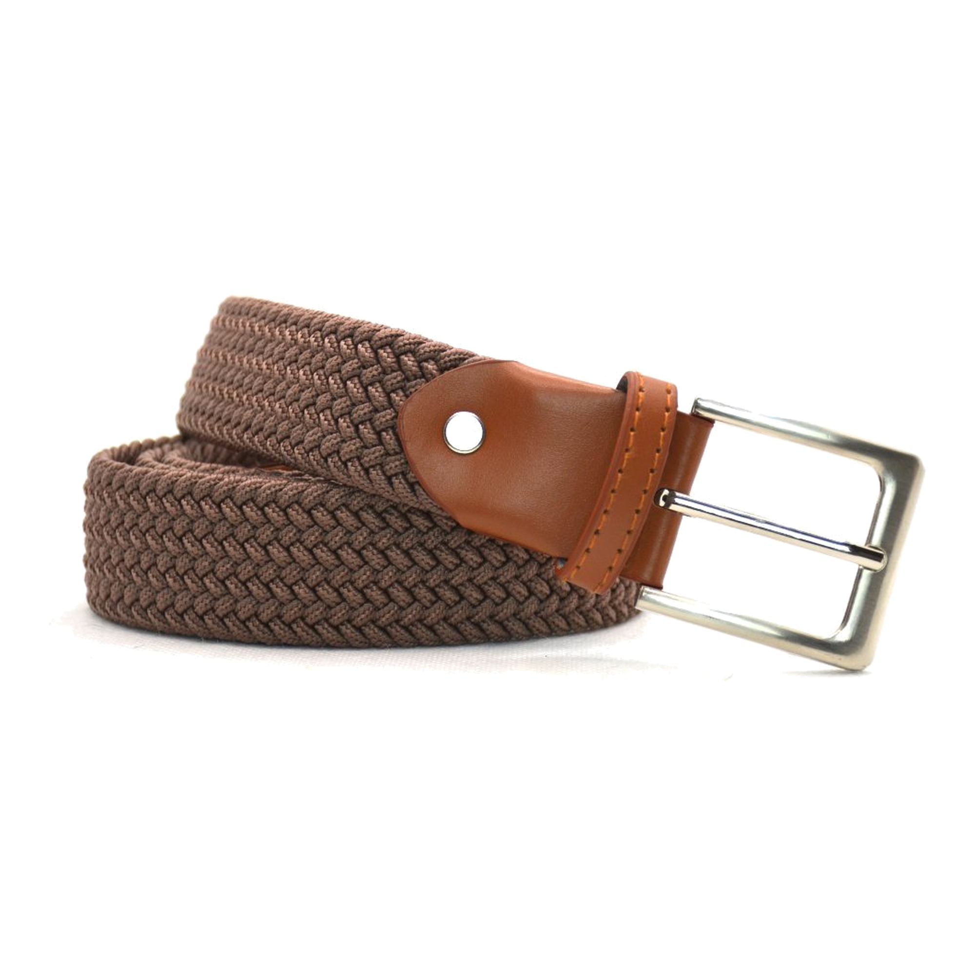 Timbelt Timbelt elastische riem zwart 35 mm – perfect verstelbaar - cognac/taupe