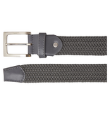 Timbelt Timbelt elastische riem zwart 35 mm – perfect verstelbaar - grijs