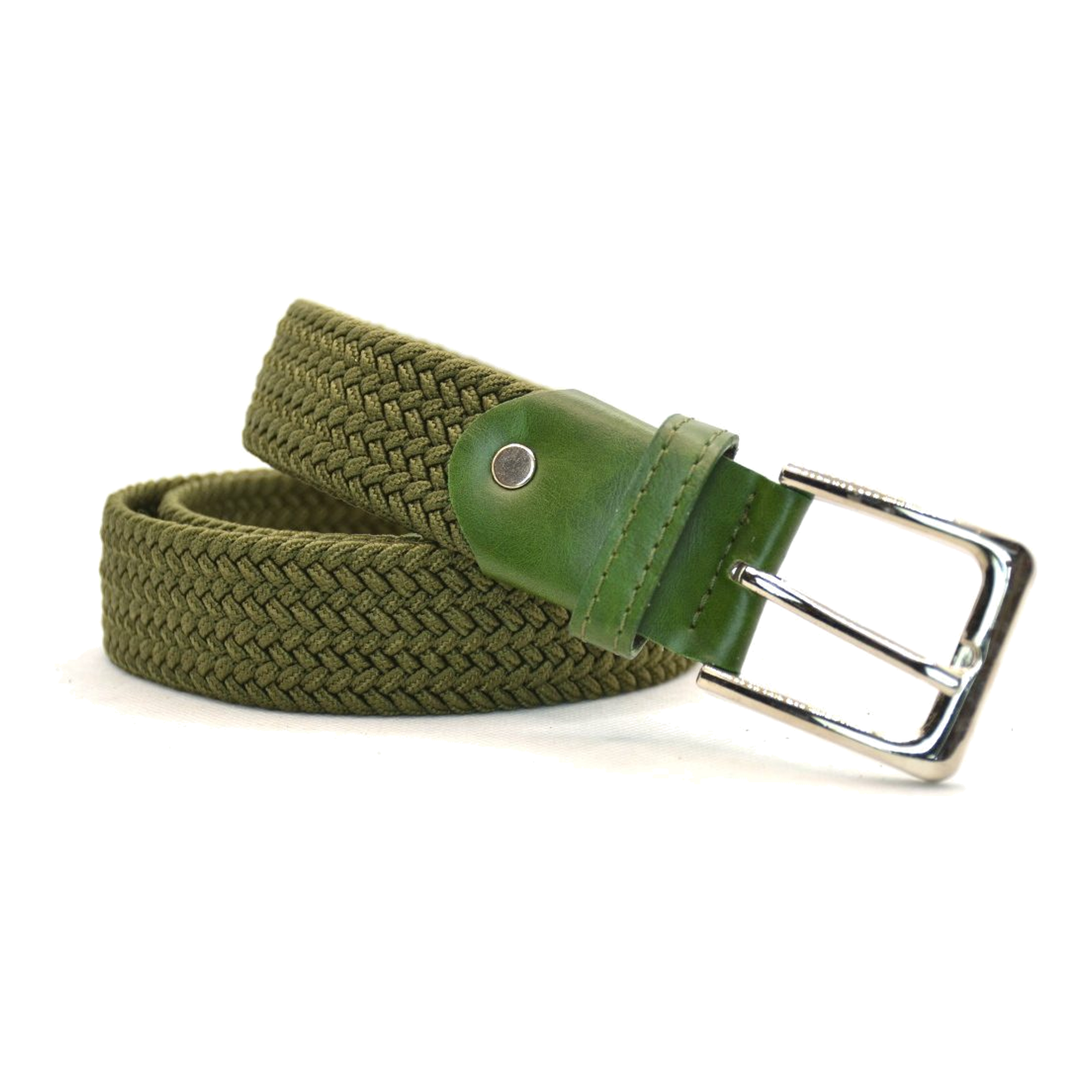 Timbelt Timbelt elastische riem zwart 35 mm – perfect verstelbaar - groen