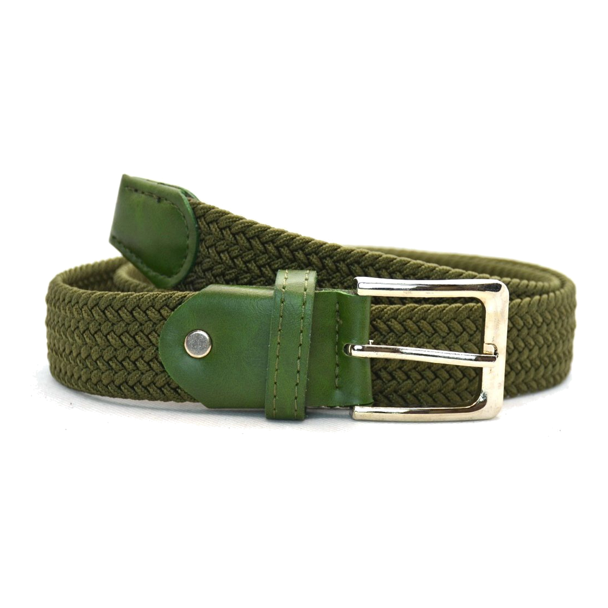 Timbelt Timbelt elastische riem zwart 35 mm – perfect verstelbaar - groen