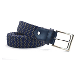 Timbelt Timbelt elastische riem zwart 35 mm – perfect verstelbaar - blauw/grijs