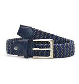 Timbelt Timbelt elastische riem zwart 35 mm – perfect verstelbaar - blauw/grijs