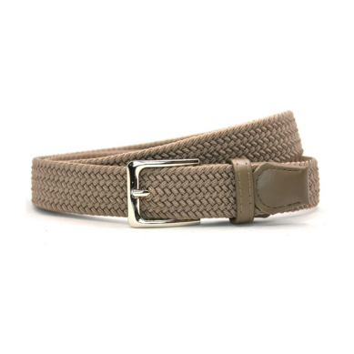 Timbelt Timbelt elastische riem zwart 35 mm – perfect verstelbaar - taupe