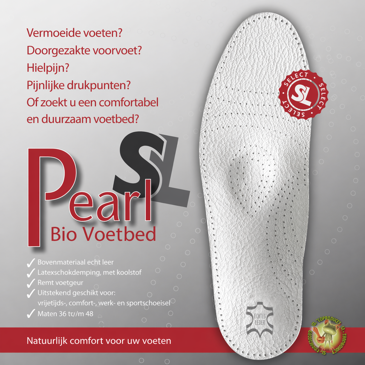 SL LINE SL Bio carat pearl - universeel voetbed - steunzool