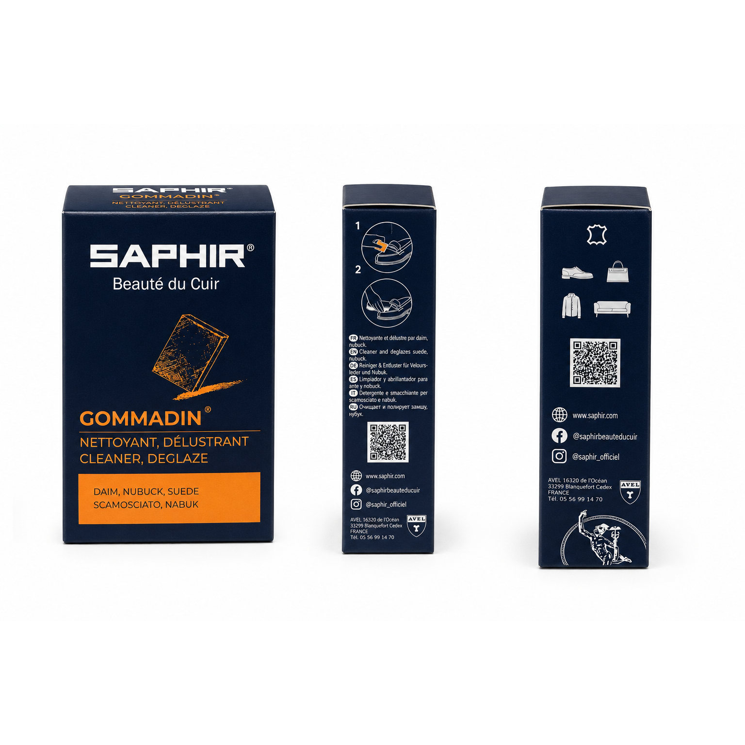 SAPHIR Saphir Gommadin - suèdeblok