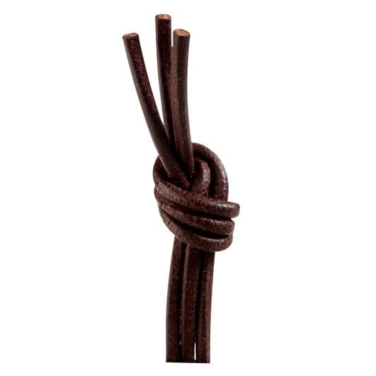 ShoeSupply.eu Ronde leren veters cognac 100cm | Luxe lederen sierveters