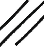 ShoeSupply.eu Leren veters zwart 120cm | Stevige vierkante lederen veters