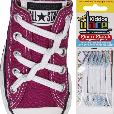 U-LACE VETERS U-Laces kiddos elastische veters wit 6 stuks