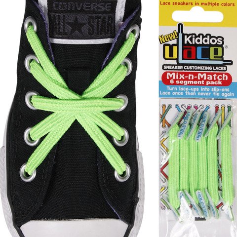 U-LACE VETERS U-Laces kiddos veters bright green 6 stuks