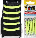 U-LACE VETERS U-Laces kiddos elastische veters neon geel 6 stuks