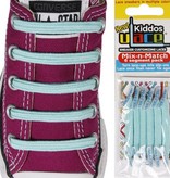 U-LACE VETERS U-Laces kiddos elastische veters sea foam blue 6 stuks