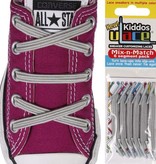 U-LACE VETERS U-Laces kiddos elastische veters zilver 6 stuks