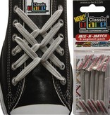 U-LACE VETERS U-Laces classic mix-n-match elastische veters metallic zilver 6 stuks