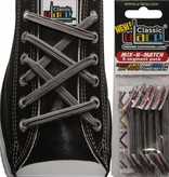 U-LACE VETERS U-Laces classic mix-n-match elastische veters middengrijs 6 stuks