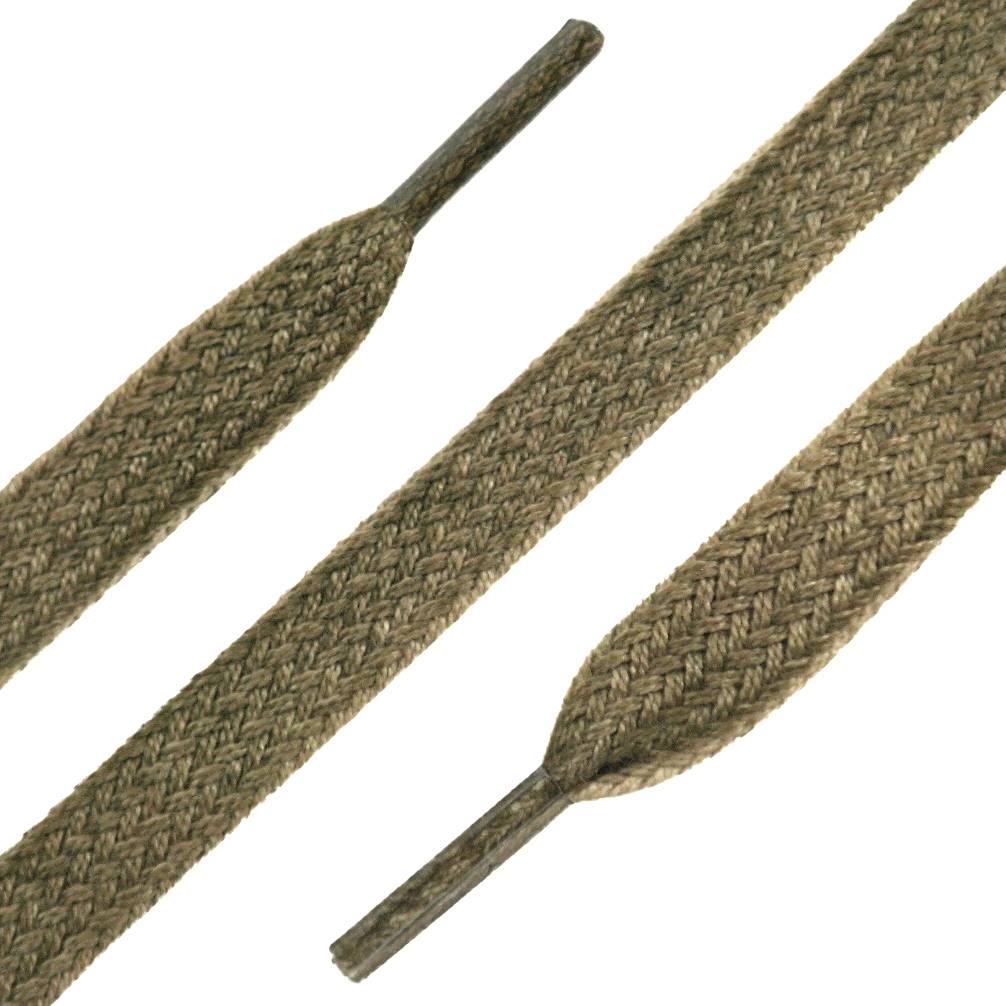 SL LINE Platte sneaker veters taupe 120cm met vintage look