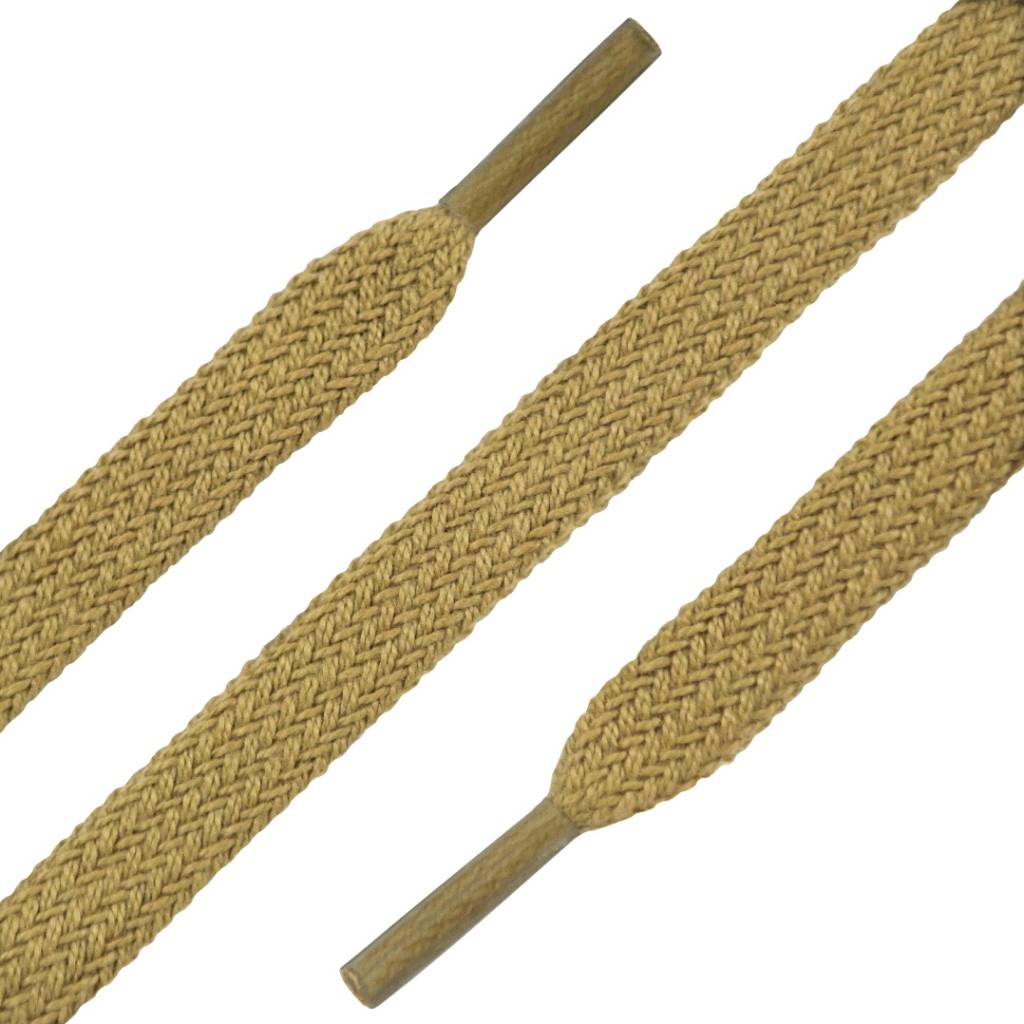 SL LINE Platte veters donkerbeige 90cm voor sneakers en nette schoenen