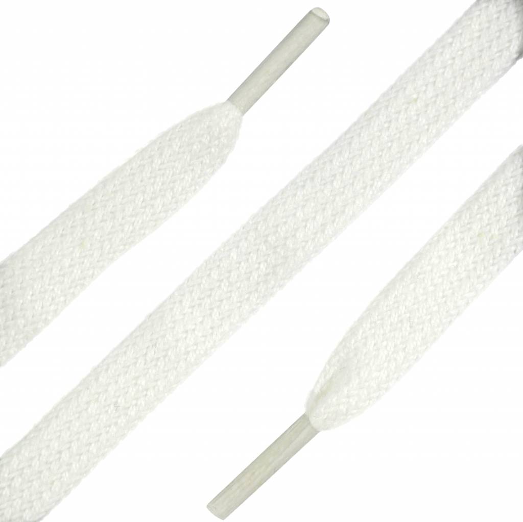 SL LINE Platte veters wit 120cm voor schoenen met 7 tot 9 paar vetergaatjes