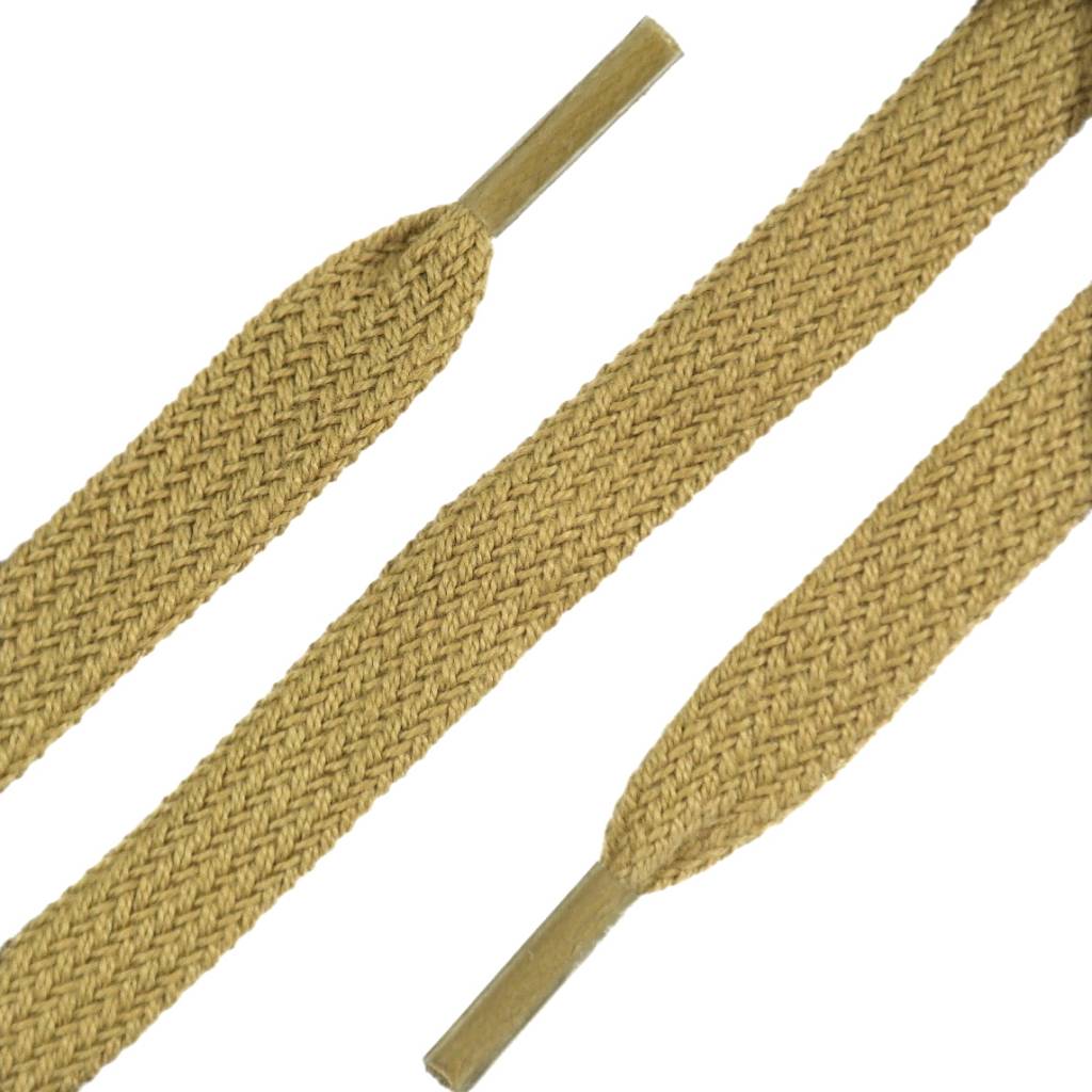 SL LINE Platte veters donkerbeige 150cm voor schoenen met veel vetergaatjes