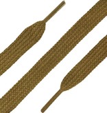 SL LINE Platte veters donker taupe 150cm voor schoenen met veel vetergaatjes