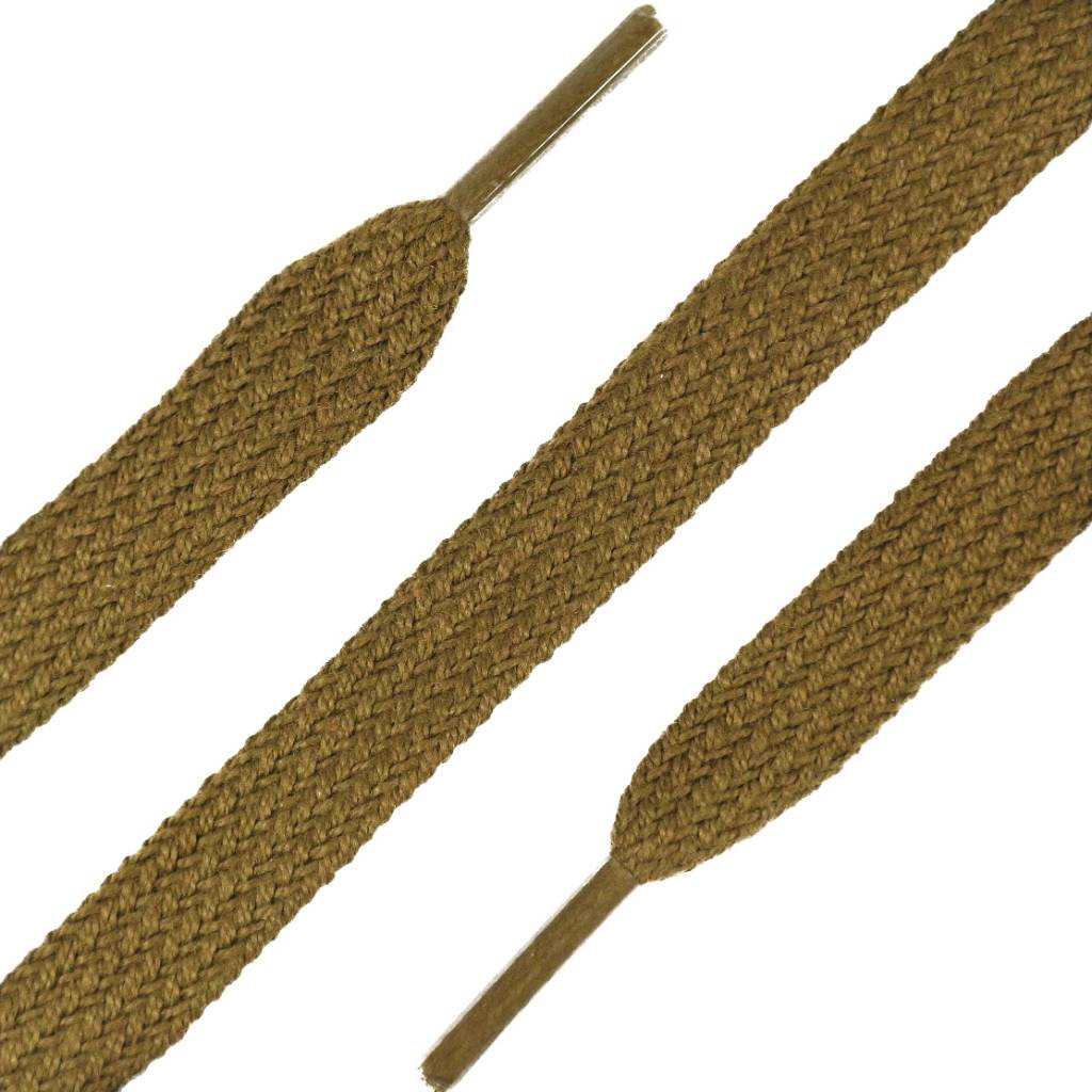 SL LINE Platte veters donker taupe 150cm voor schoenen met veel vetergaatjes