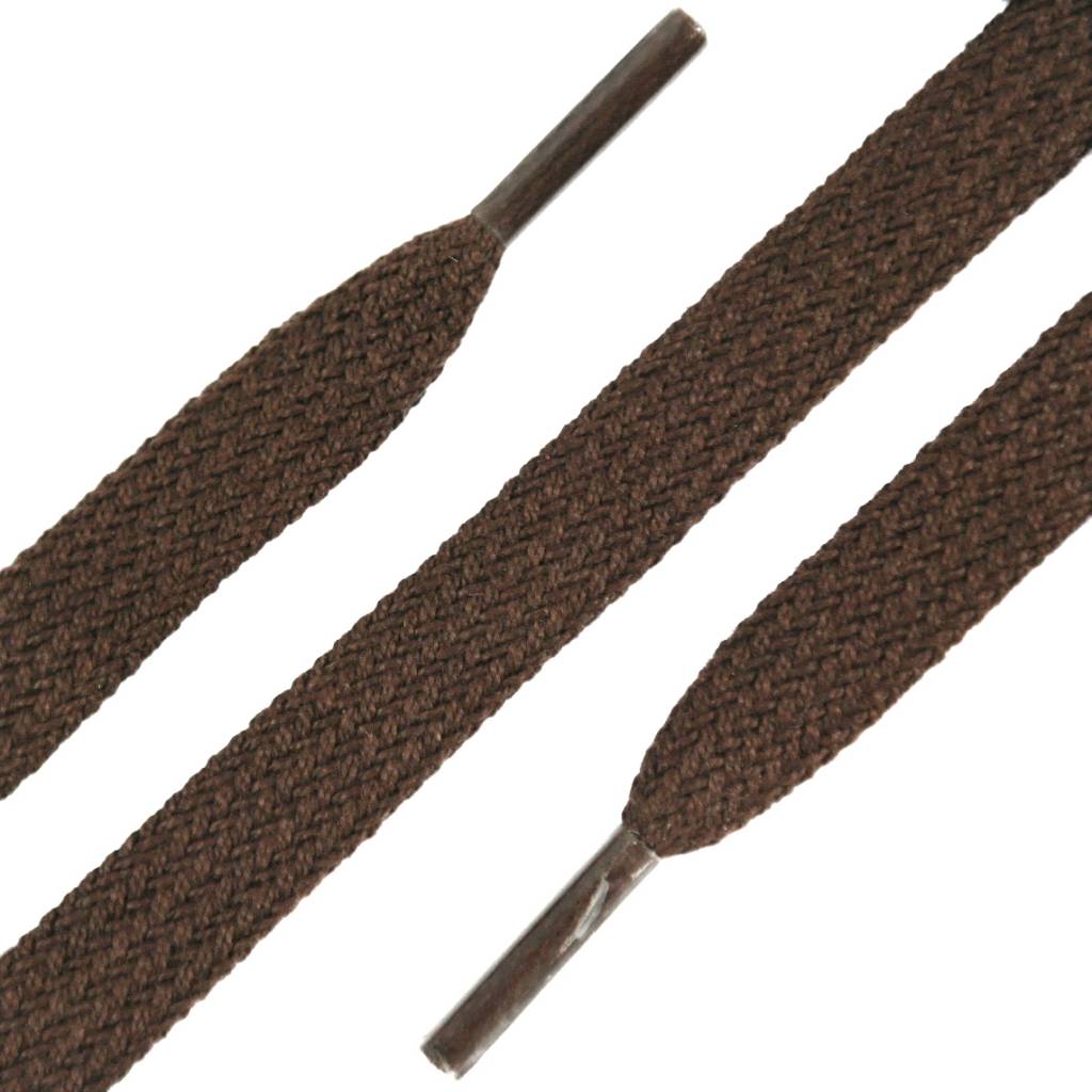 SL LINE Platte veters donkerbruin 150cm voor schoenen met veel vetergaatjes